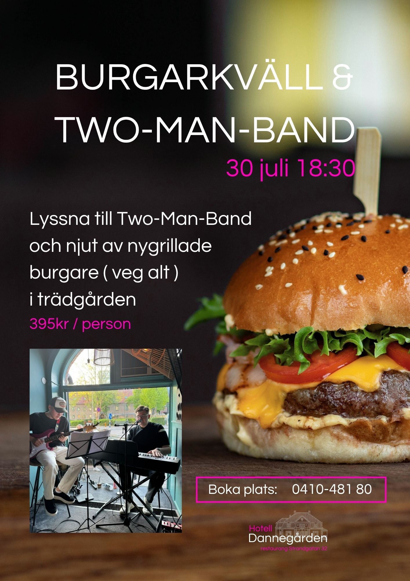 Burgarkväll & two-man-band (2)